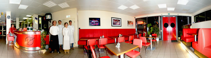 180° Innenansicht Restaurant/Diner "Little Italy"